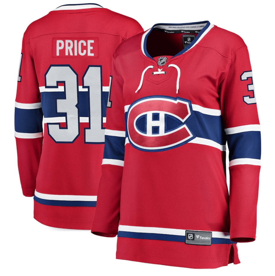 Carey Price 31 Montreal Canadiens Women's Home Breakaway Jersey - Red