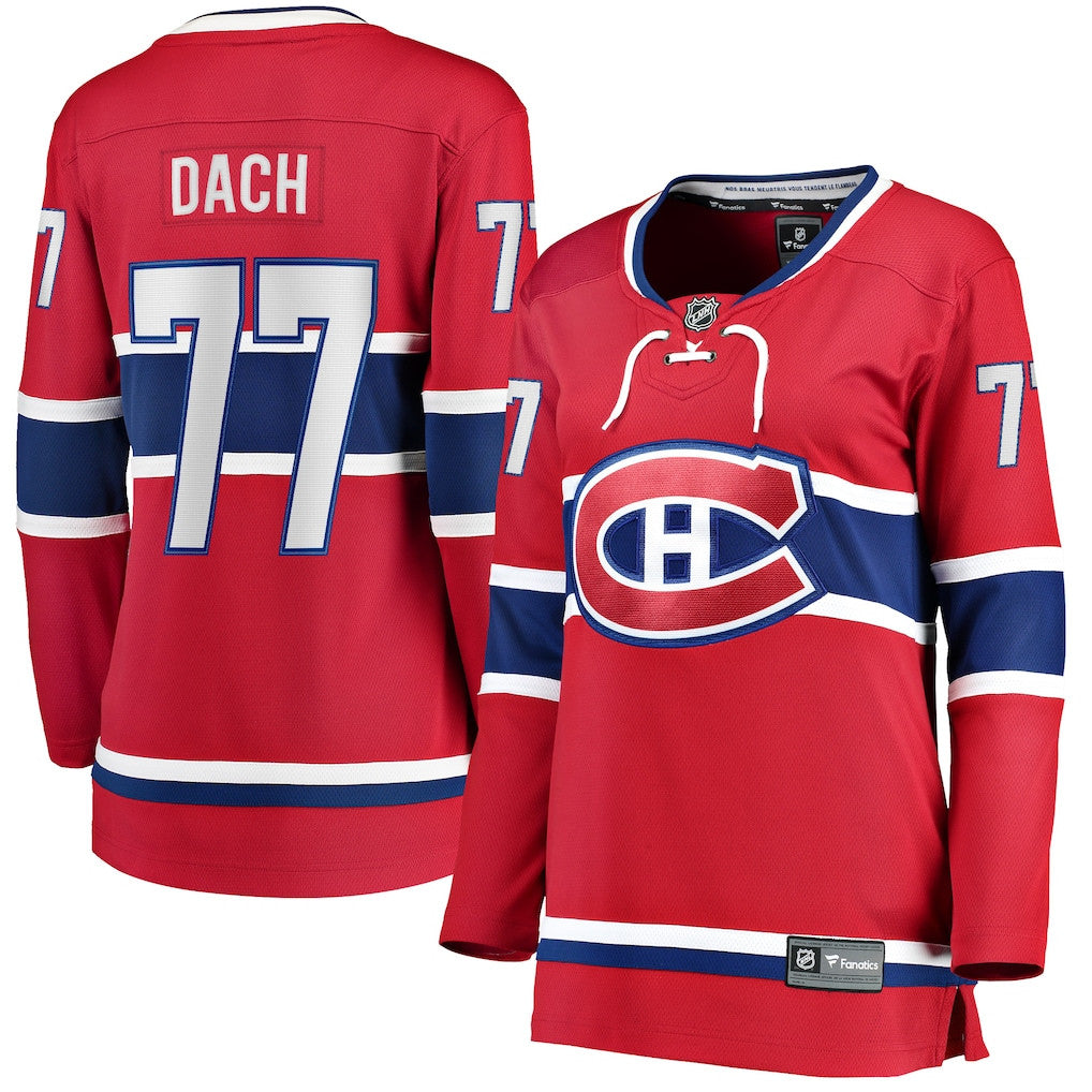 Kirby Dach 77 Montreal Canadiens Women's Home Breakaway Player Jersey - Red