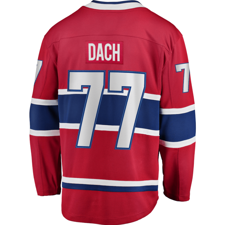 Kirby Dach 77 Montreal Canadiens Home Breakaway Player Jersey - Red