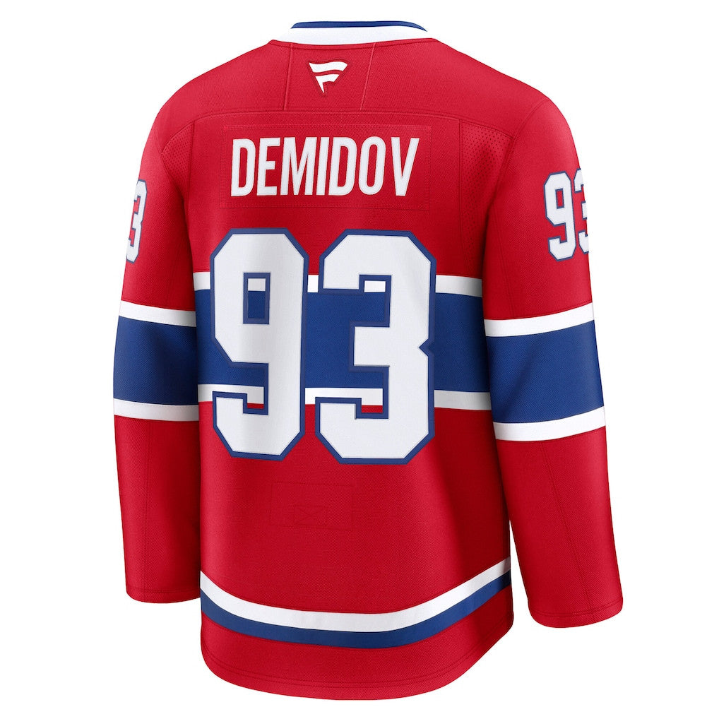 Ivan Demidov 93 Montreal Canadiens Home Premium Jersey - Red