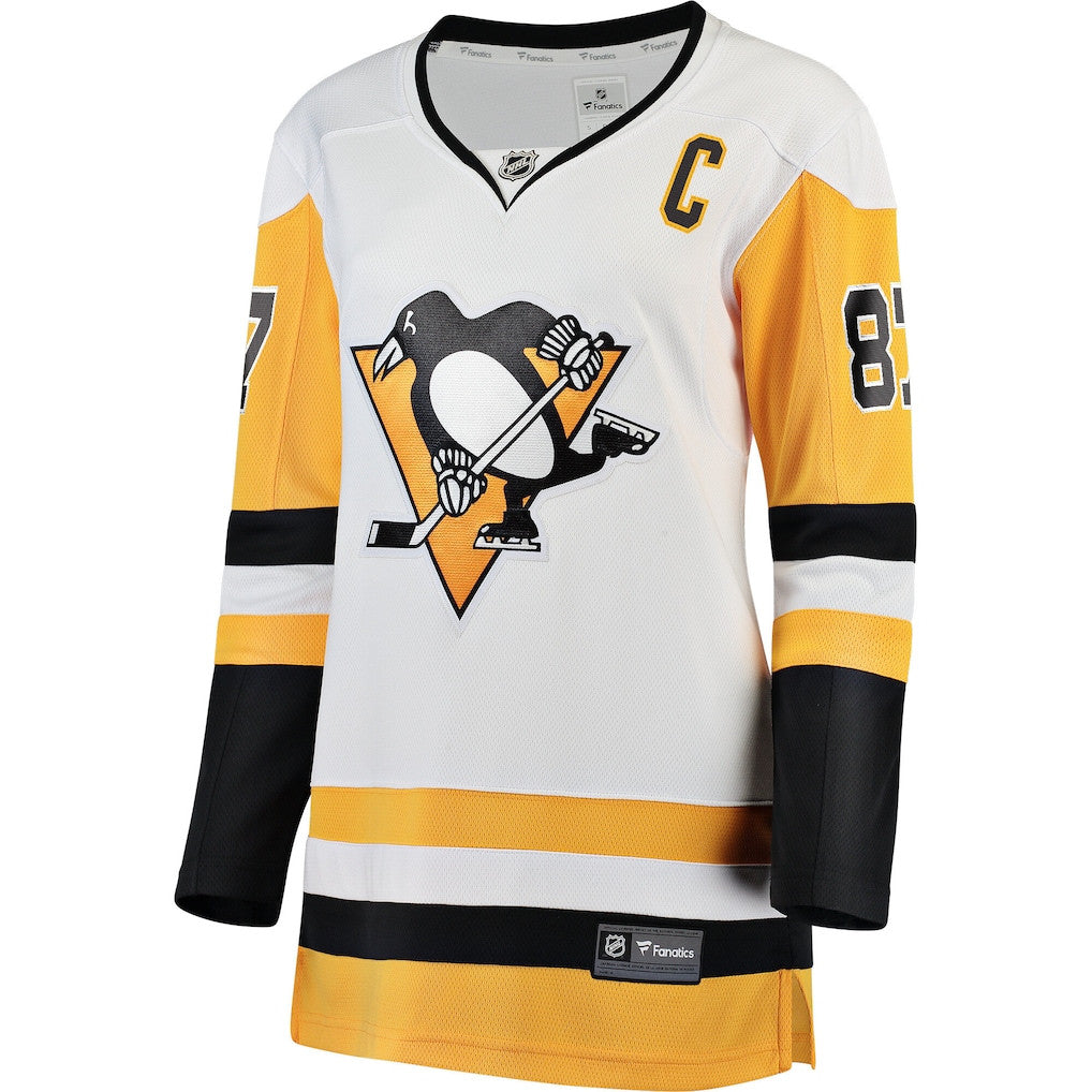Sidney Crosby 87 Pittsburgh Penguins Women's Breakaway Jersey - White