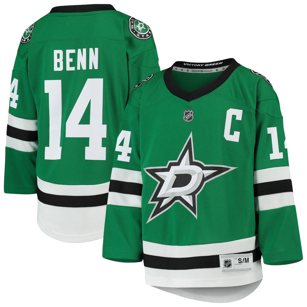 Jamie Benn 14 Dallas Stars Youth Home Player Jersey - Kelly Green