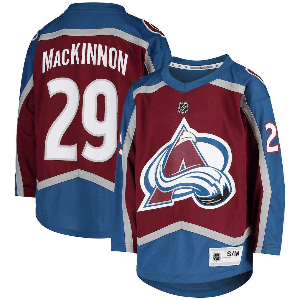 Nathan MacKinnon 29 Colorado Avalanche Youth Home Player Jersey - Burgundy
