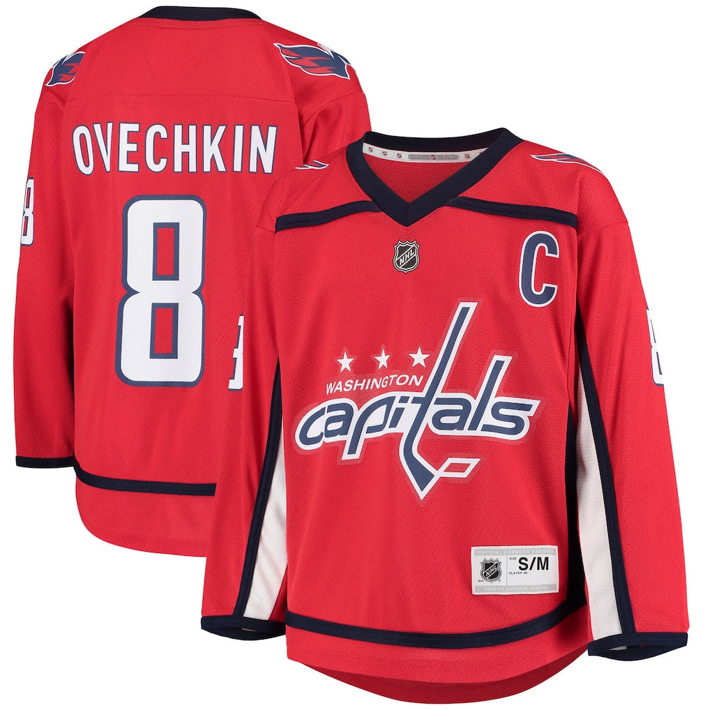 Alexander Ovechkin 8 Washington Capitals Youth Home Player Jersey - Red
