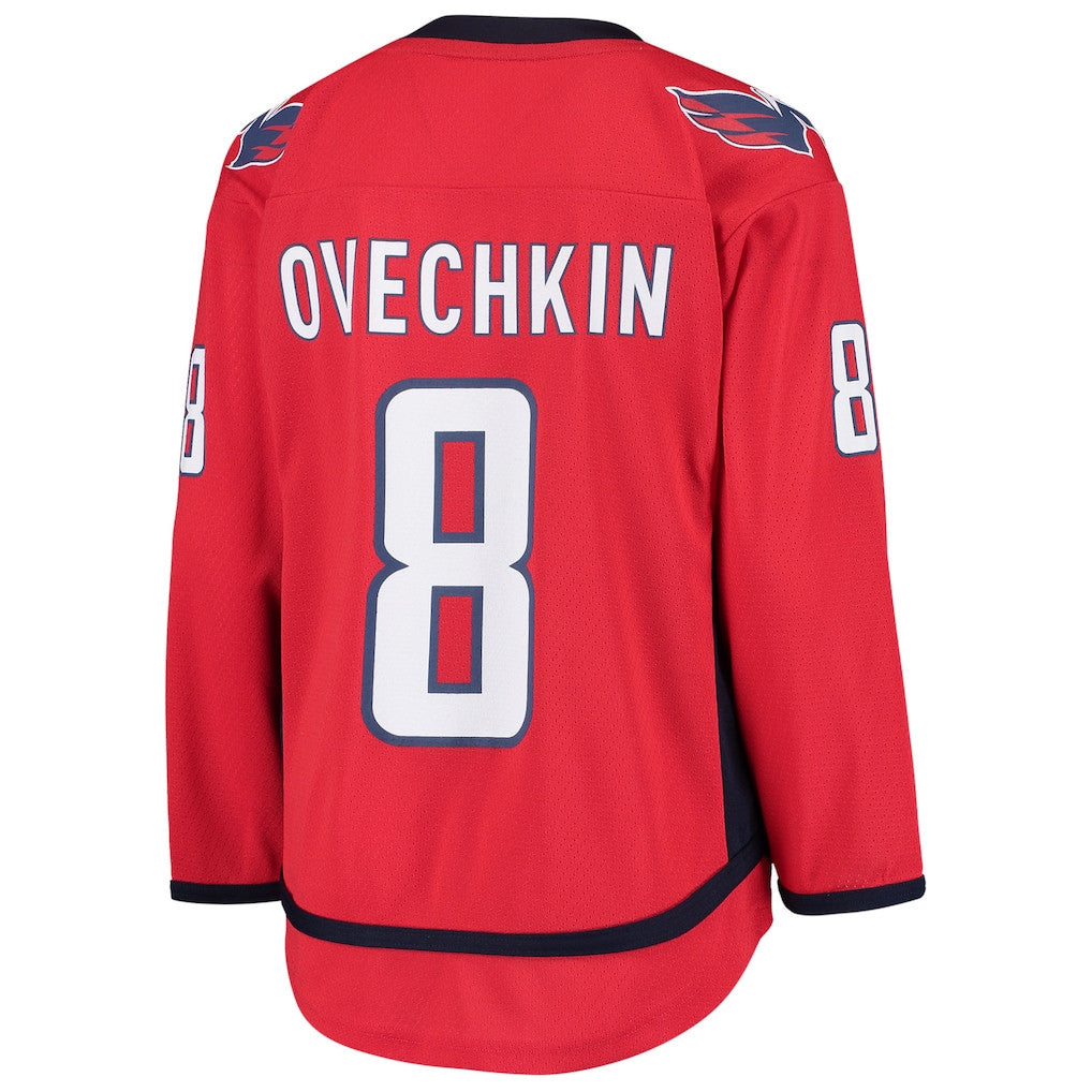 Alexander Ovechkin 8 Washington Capitals Youth Home Player Jersey - Red
