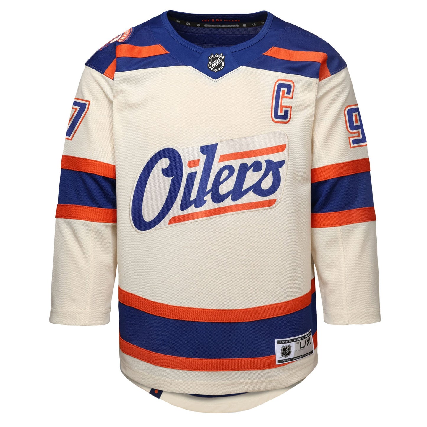 Connor McDavid 97 Edmonton Oilers Alternate Jersey - Youth, Cream
