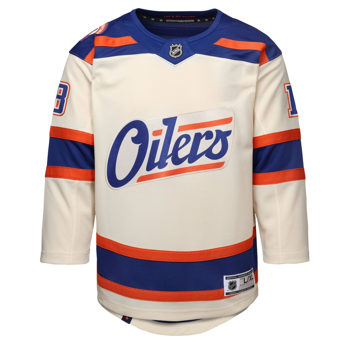 Zach Hyman 18 Edmonton Oilers Alternate Jersey - Youth, Cream