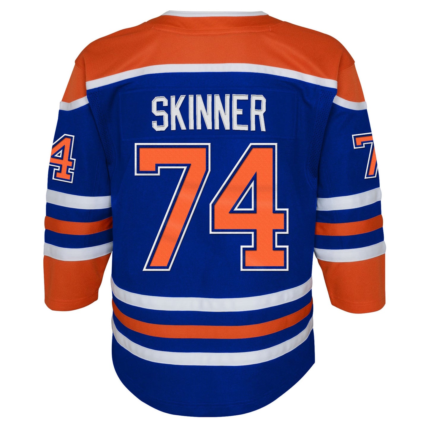 Stuart Skinner 74 Edmonton Oilers Home Jersey - Youth, Royal Blue