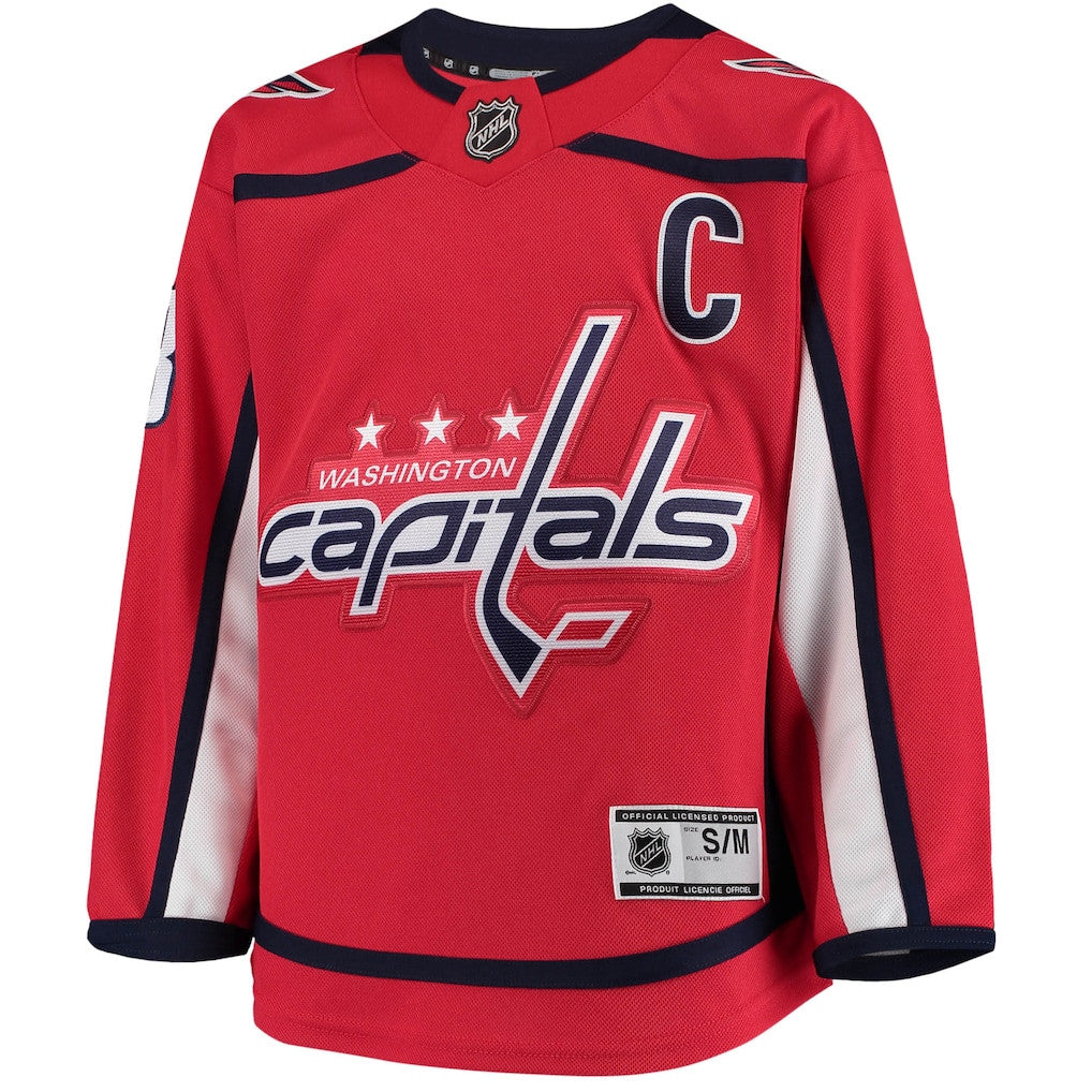Alexander Ovechkin 8 Washington Capitals Home Player Jersey - Youth, Red