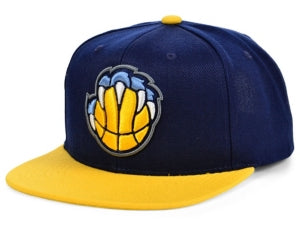 Men's Vancouver Grizzlies Mitchell & Ness Navy/Gold Alternate Core Basic Adjustable Snapback Hat