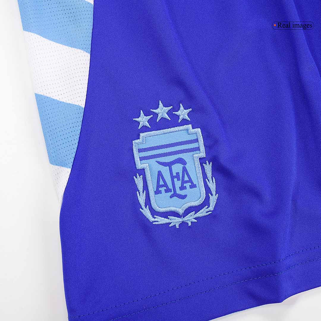 Kid's Argentina Away Football Shirt Kit(Jersey+Shorts) Copa America 2024