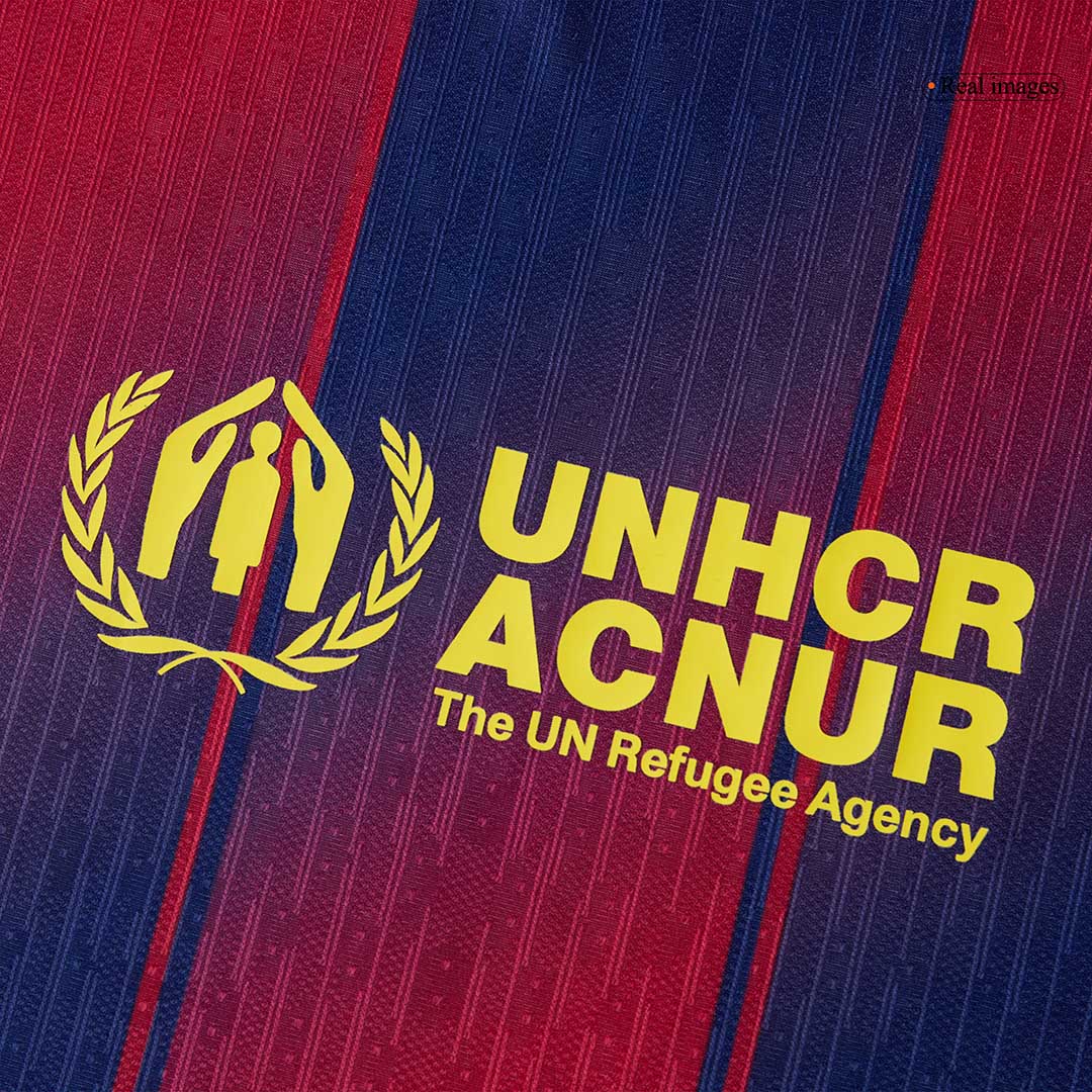 Player Version CUBARSÍ #2 Barcelona Home Football Shirt 2025/26 Red&Blue - UCL