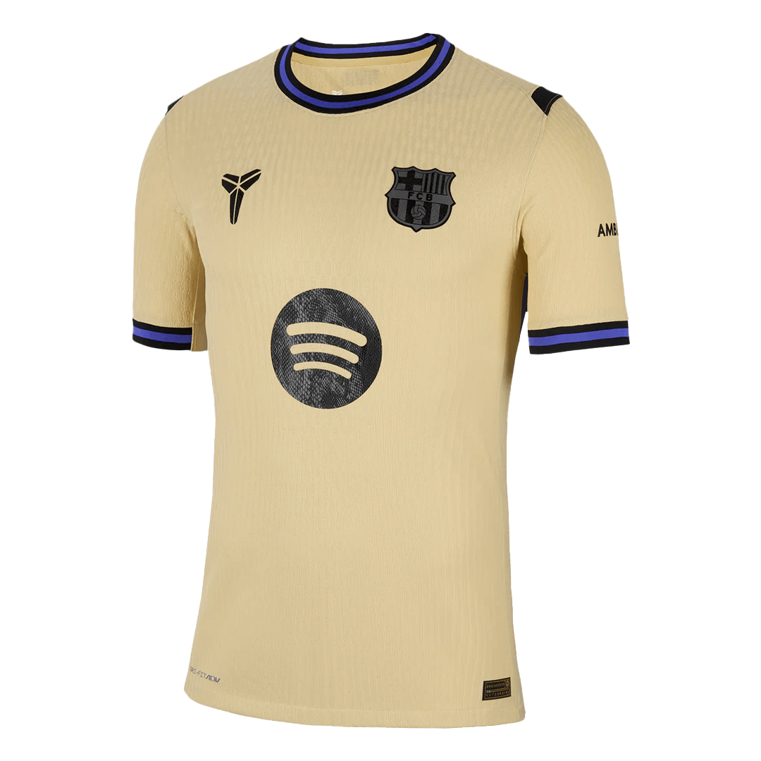 Player Version RASHFORD #14 Barcelona Away Football Shirt 2025/26 Yellow - UCL