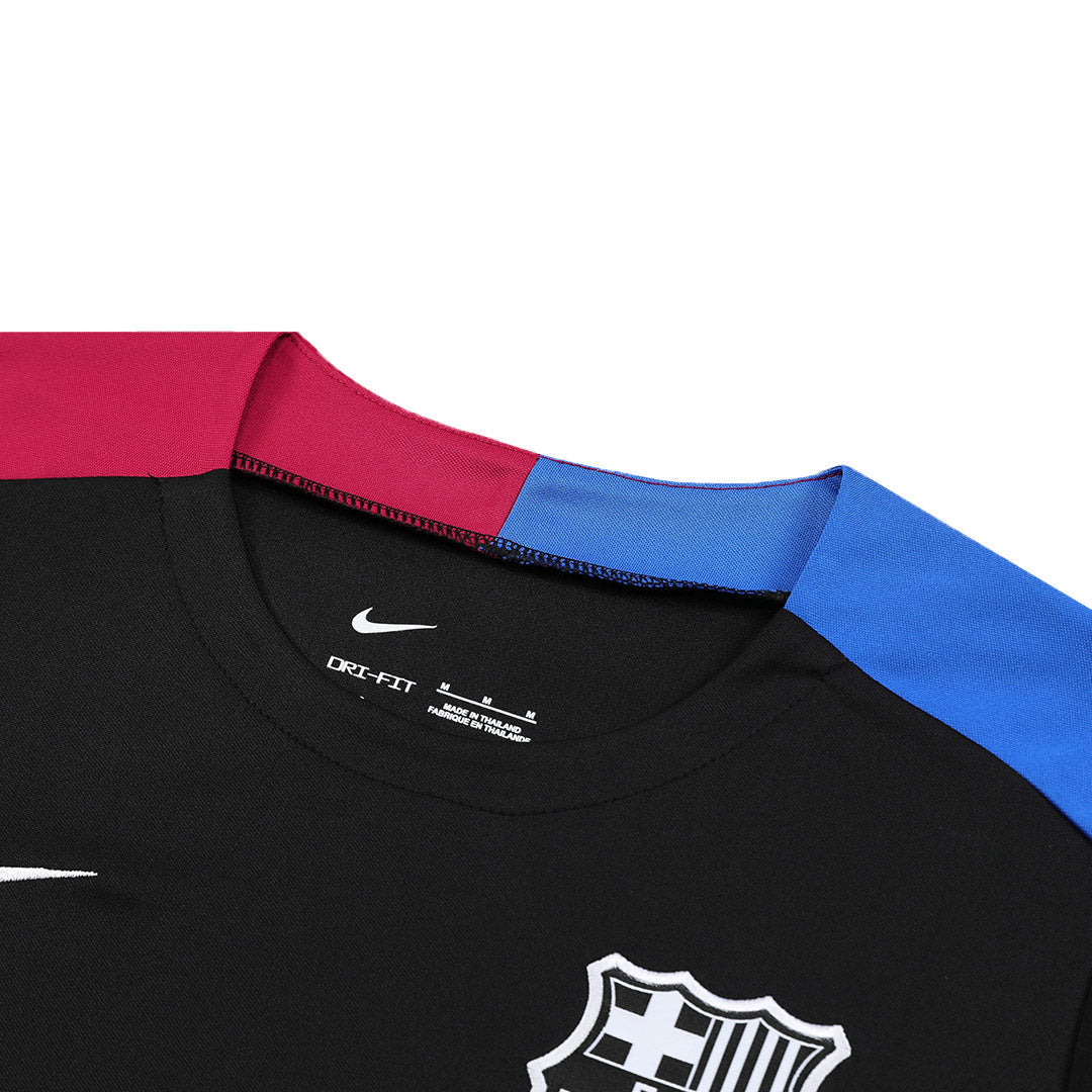 Barcelona Pre-Match Football Shirt Kit(Jersey+Shorts) 2024/25