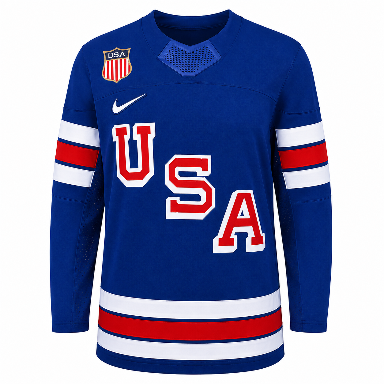 Men's Team USA Hockey Nike Blue Replica Jersey