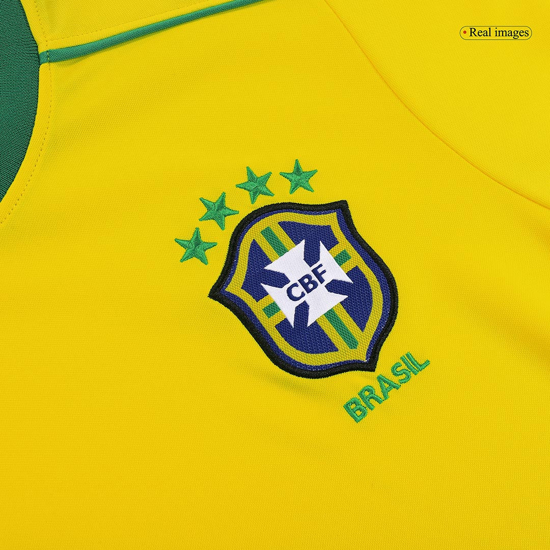 CAFU #2 Retro 1998 Brazil Home Football Shirt - World Cup