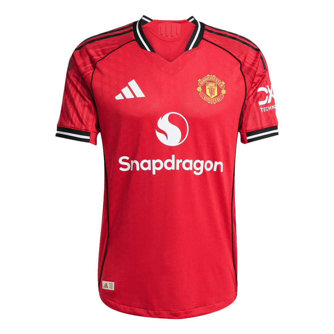 Player Version Manchester United Home Football Shirt 2025/26 Red