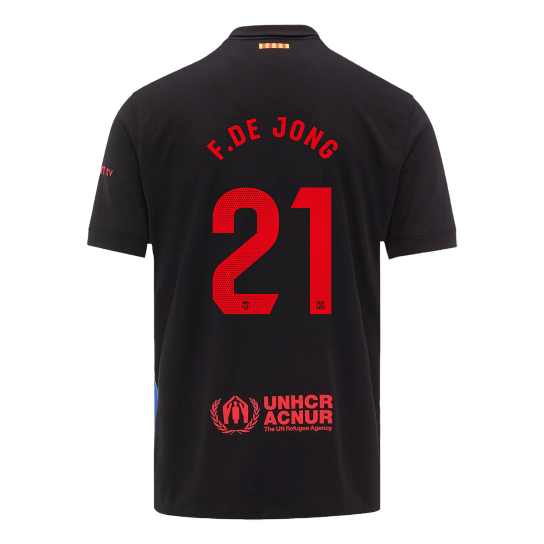F.DE JONG #21 Barcelona Away Football Shirt 2024/25