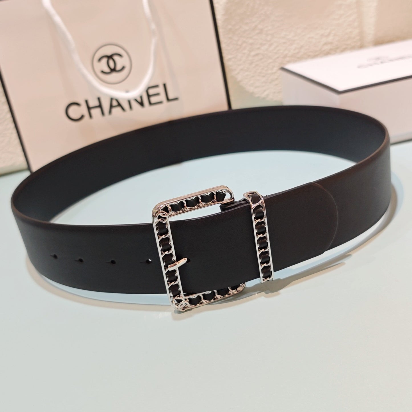 CC Belt 5.0 Prong Buckle Dark Brown Leather 200092