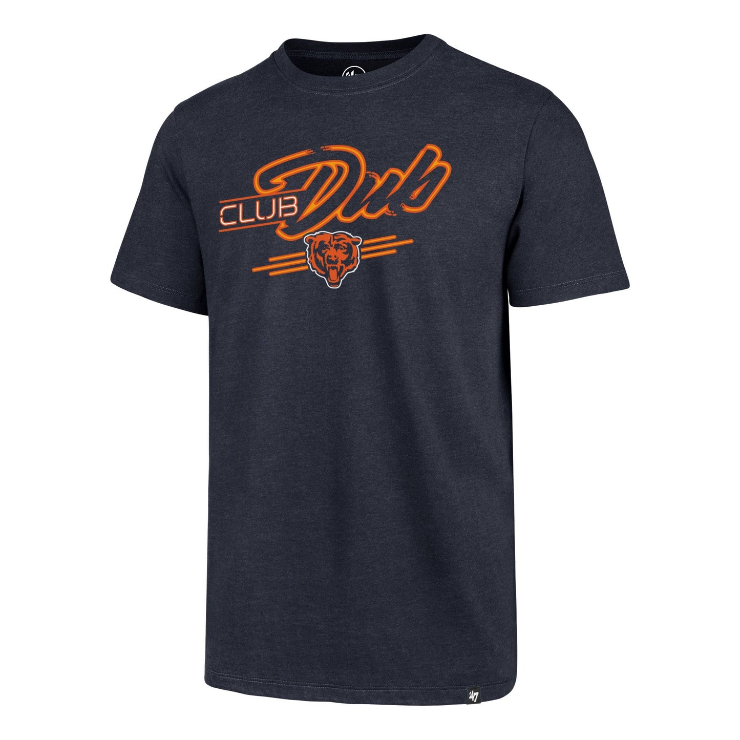 Men's Chicago Bears NFL "Club Dub" Navy Regional Club Tee By '47 Brand