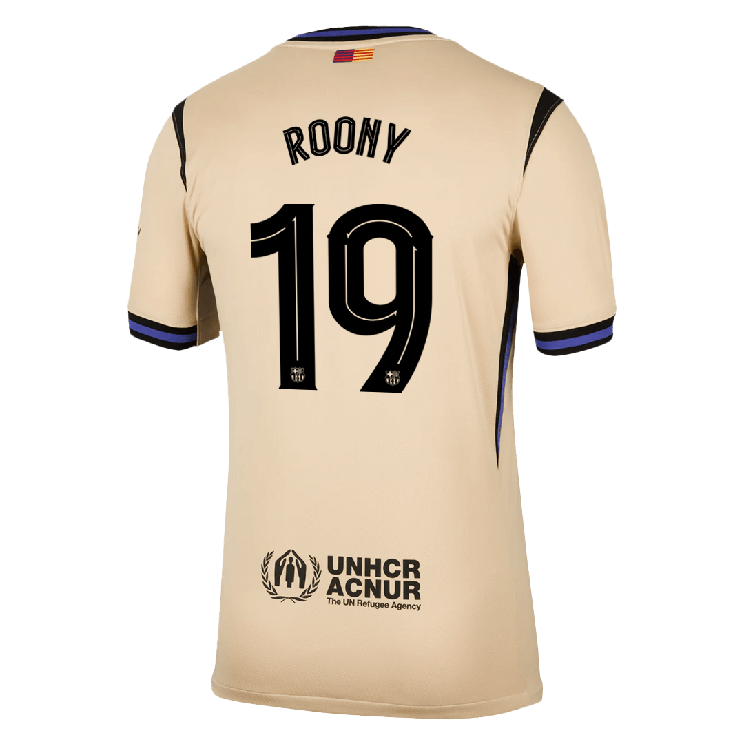 ROONY #19 Barcelona Away Football Shirt 2025/26 Yellow - UCL