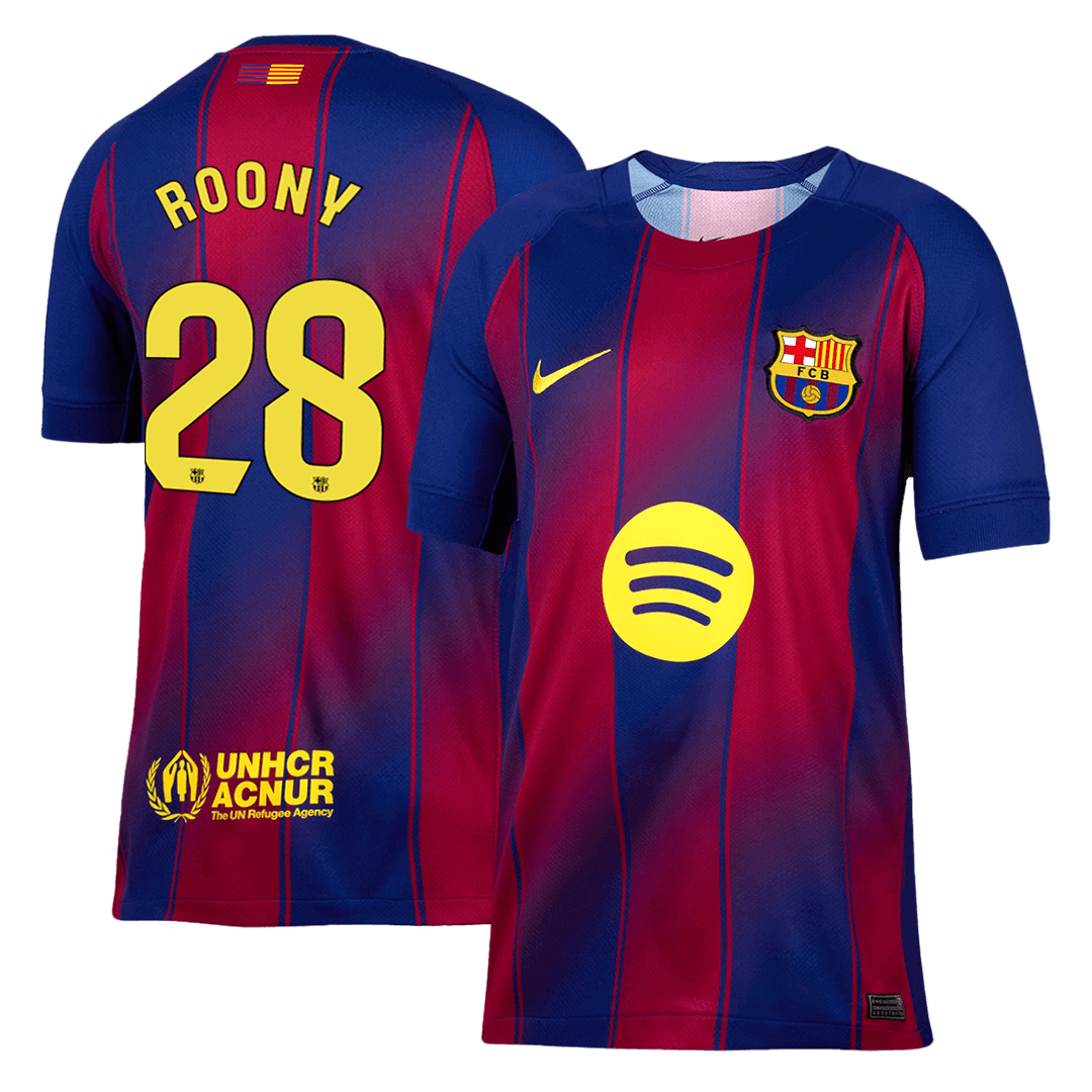 ROONY #28 Barcelona Home Football Shirt 2025/26