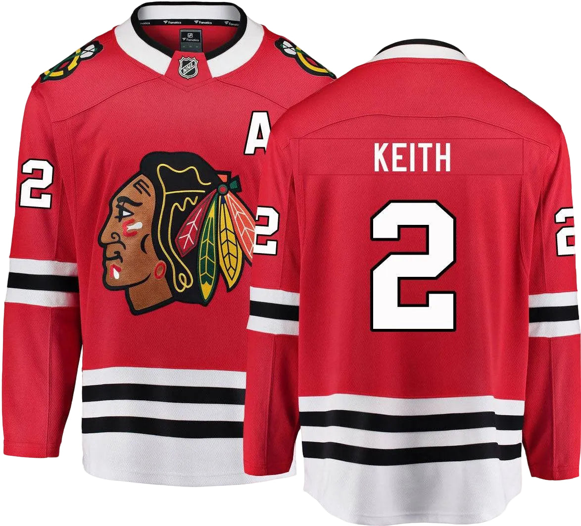 Mens Duncan Keith Chicago Blackhawks Fanatics Branded Red Home Breakaway Jersey