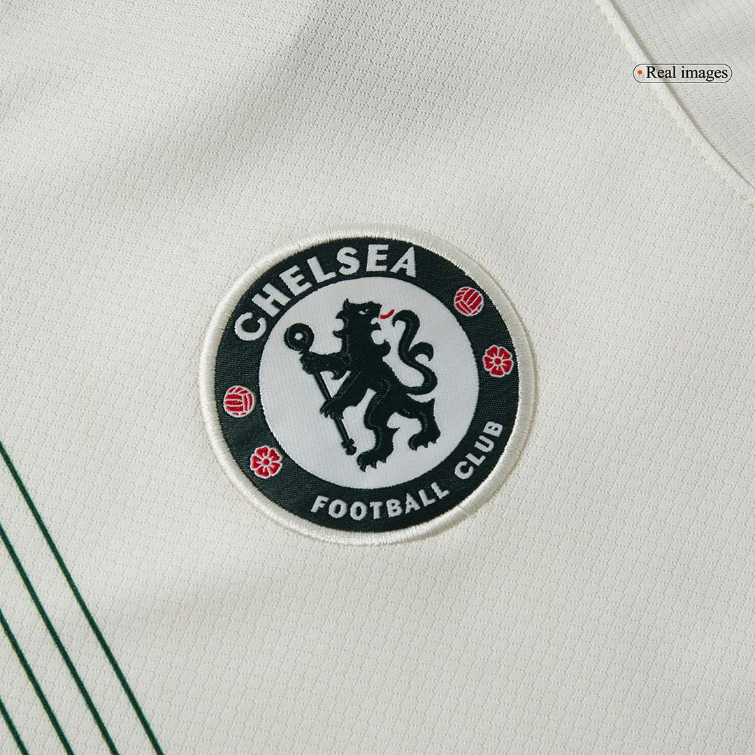 Chelsea Away Football Shirt Kit(Jersey+Shorts) 2025/26 White