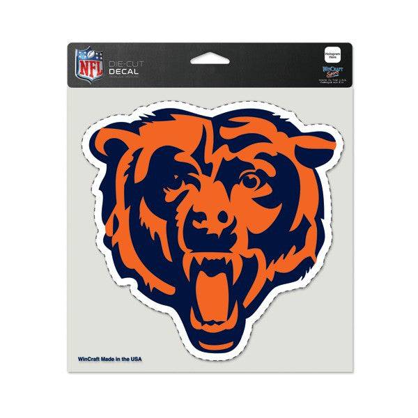 Chicago Bears 8x8 Die Cut Window Cling-full color "Bear"