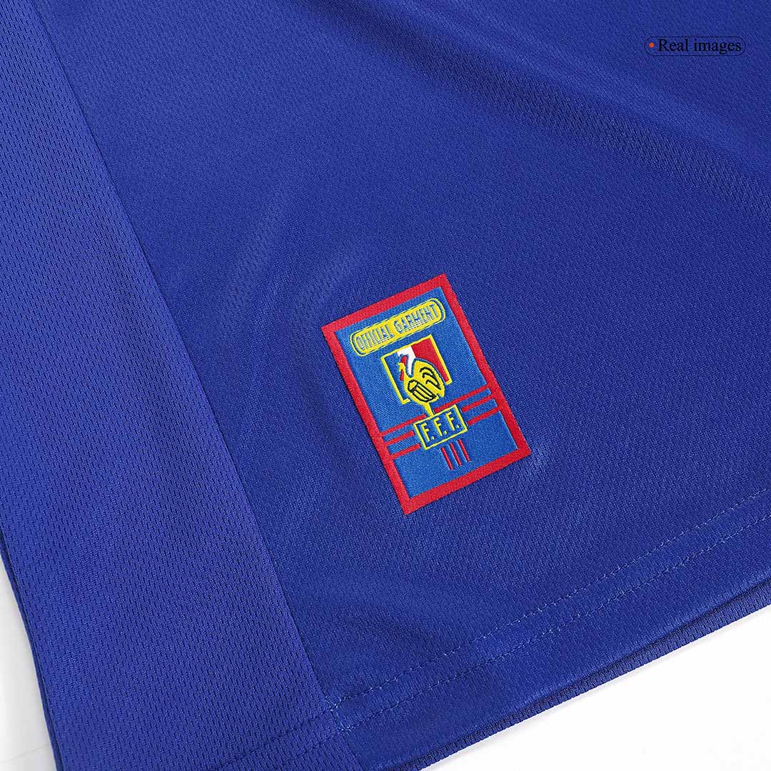 Retro ZIDANE #10 1998 France Home Football Shirt