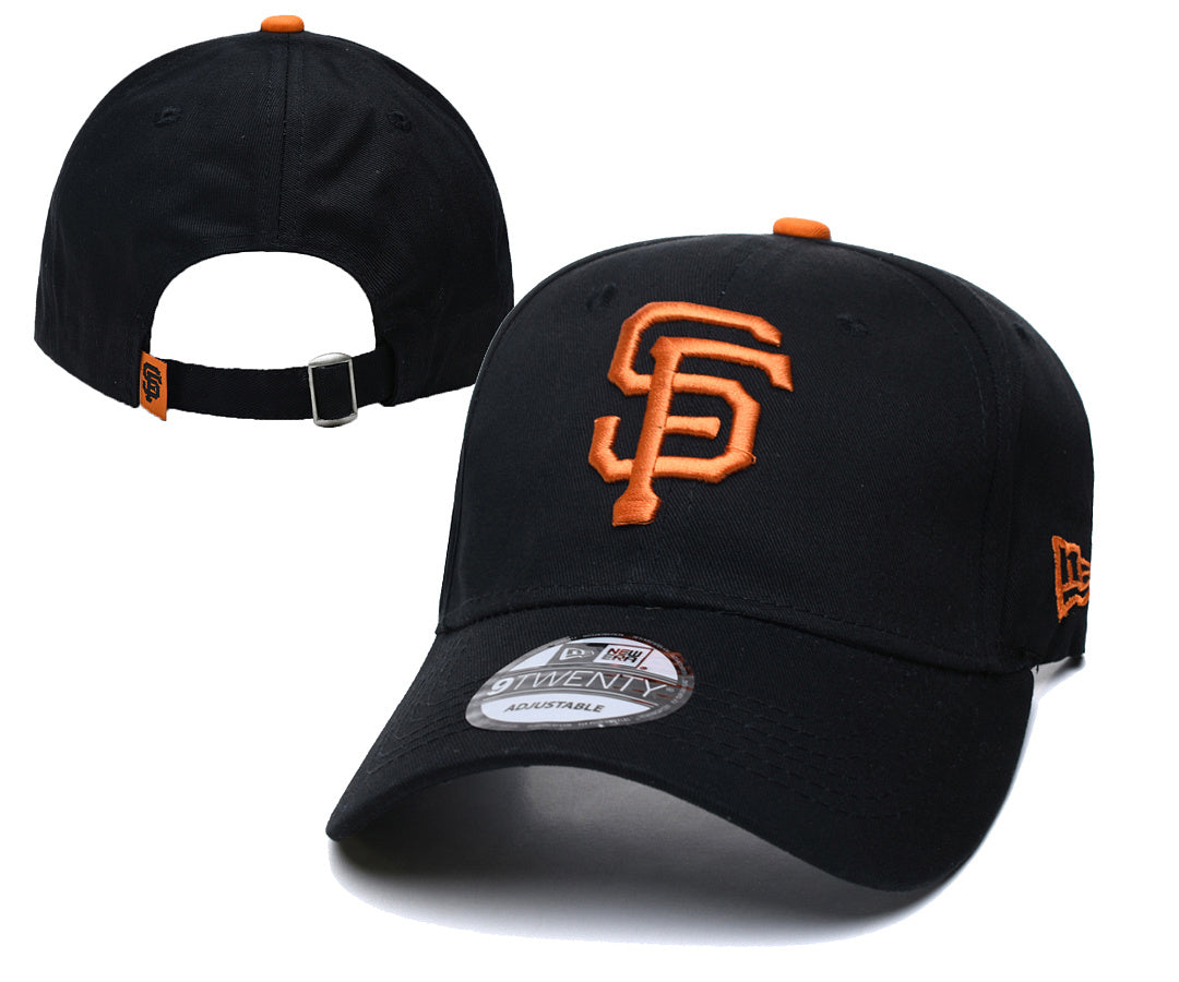 San Francisco Giants New Era Black 9FORTY A-Frame Adjustable Hat
