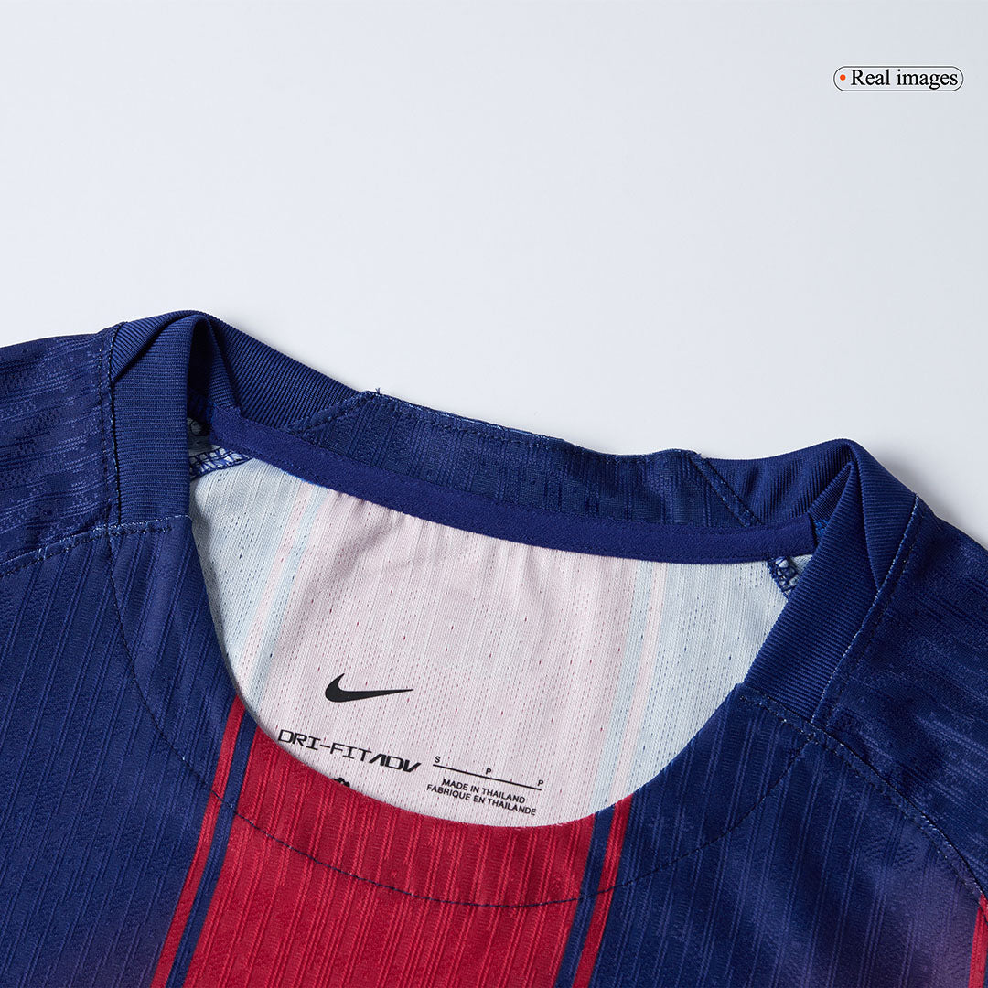 Player Version F.DE JONG #21 Barcelona Home Football Shirt 2025/26 Red&Blue
