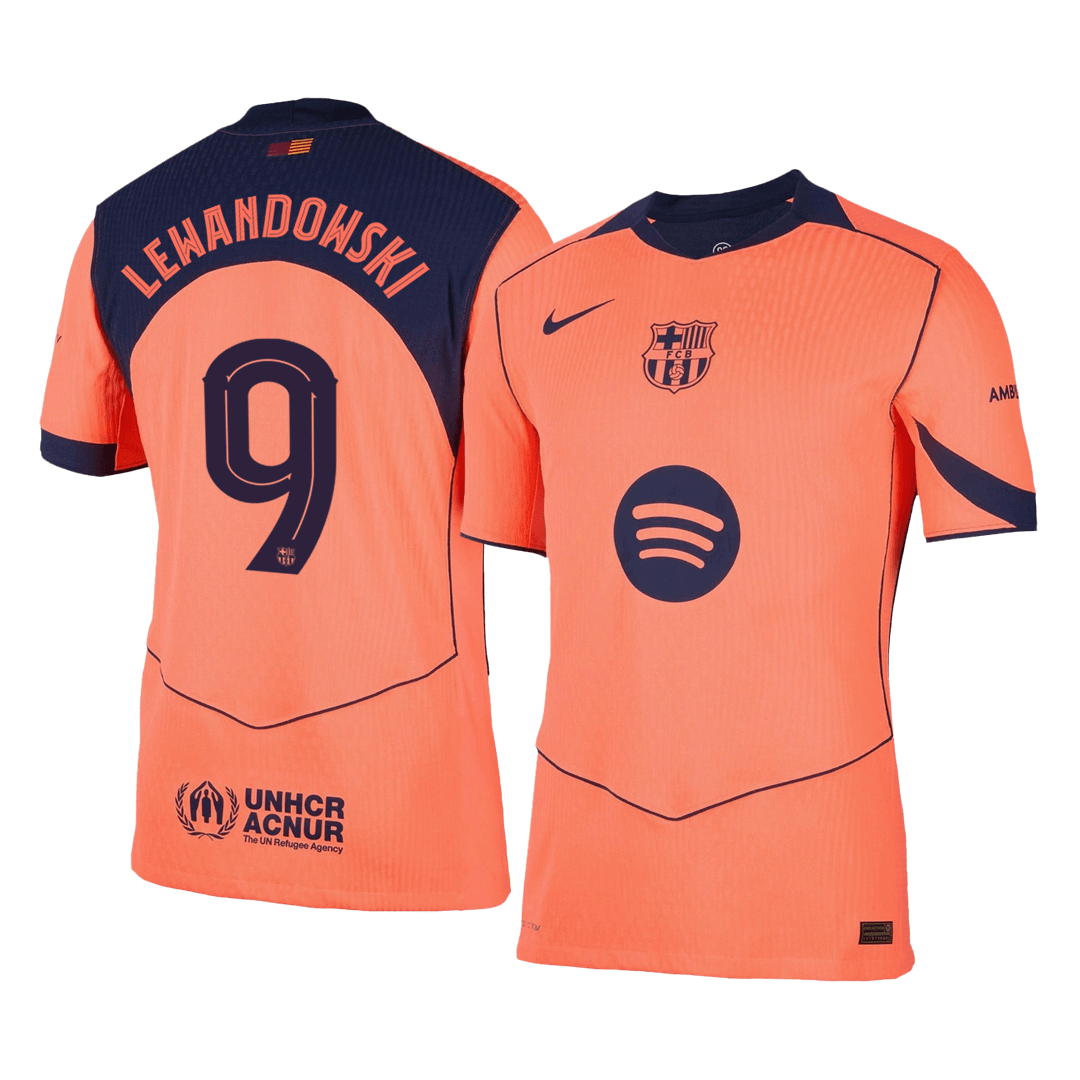 Player Version LEWANDOWSKI #9 Barcelona Third Away Football Shirt 2025/26