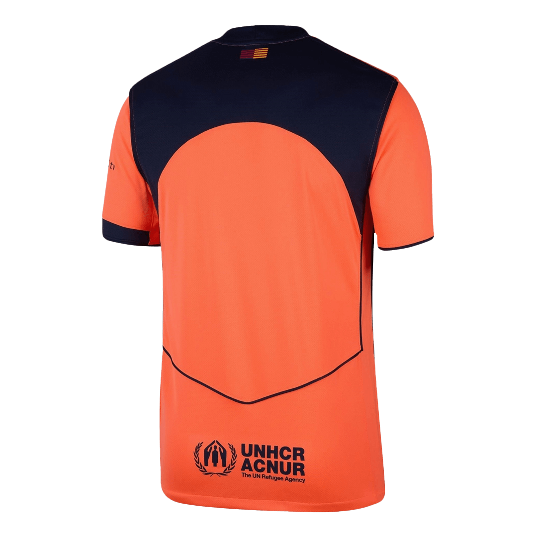 Barcelona Third Away Football Shirt 2025/26 Orange