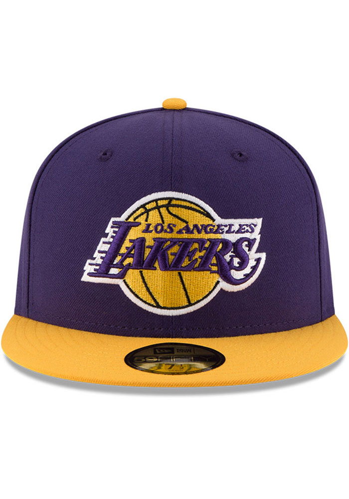 New Era Los Angeles Lakers Mens Purple 2T 59FIFTY Fitted Hat
