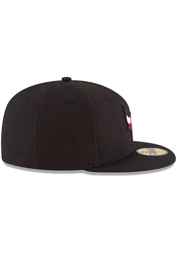 Men's NBA Chicago Bulls Black Alternate 59Fifty Fitted Hat