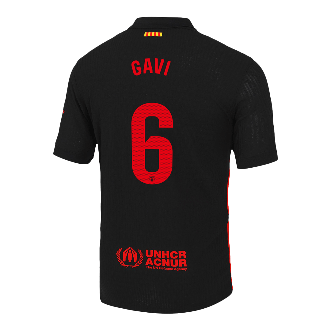 Player Version GAVI #6 Barcelona Away Football Shirt 2024/25