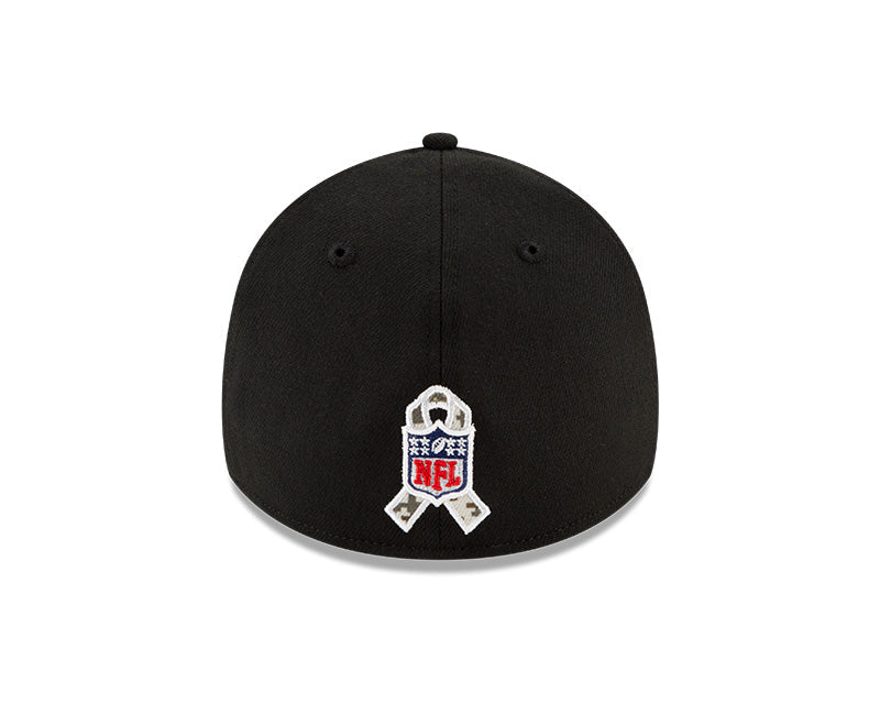 Men's Tampa Bay Buccaneers New Era Black 2021 Salute to Service Primary Logo 39THIRTY Flex Hat