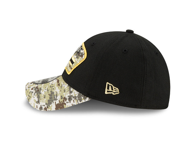 Men's New Orleans Saints New Era Black 2021 Salute to Service Primary Logo 39THIRTY Flex Hat