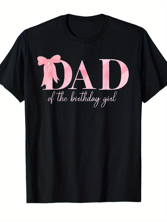 Dad of the Birthday T-Shirt - Family Matching Birthday Party Outfit, Soft Comfortable Unisex Tee for Fathers, Ideal Birthday Gift for Dad Suitable for & Birthdays, All-Season Casual Wear
