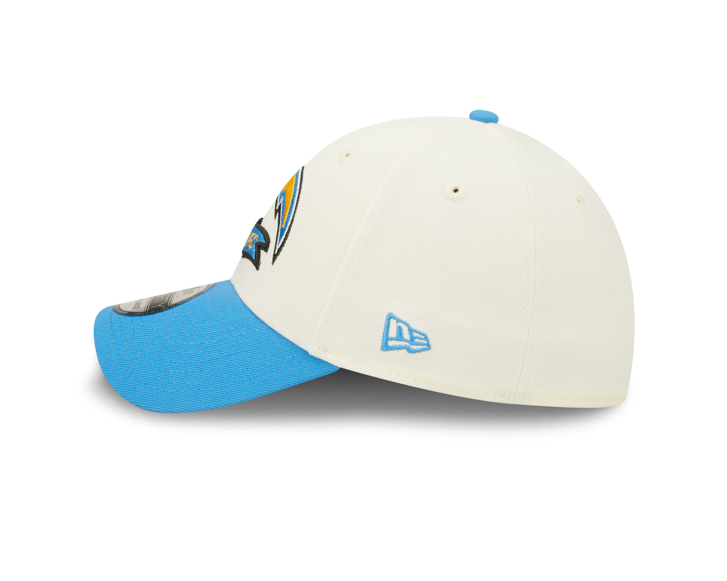Men's Los Angeles Chargers New Era Cream/Blue 2022 Sideline 39THIRTY Flex Hat