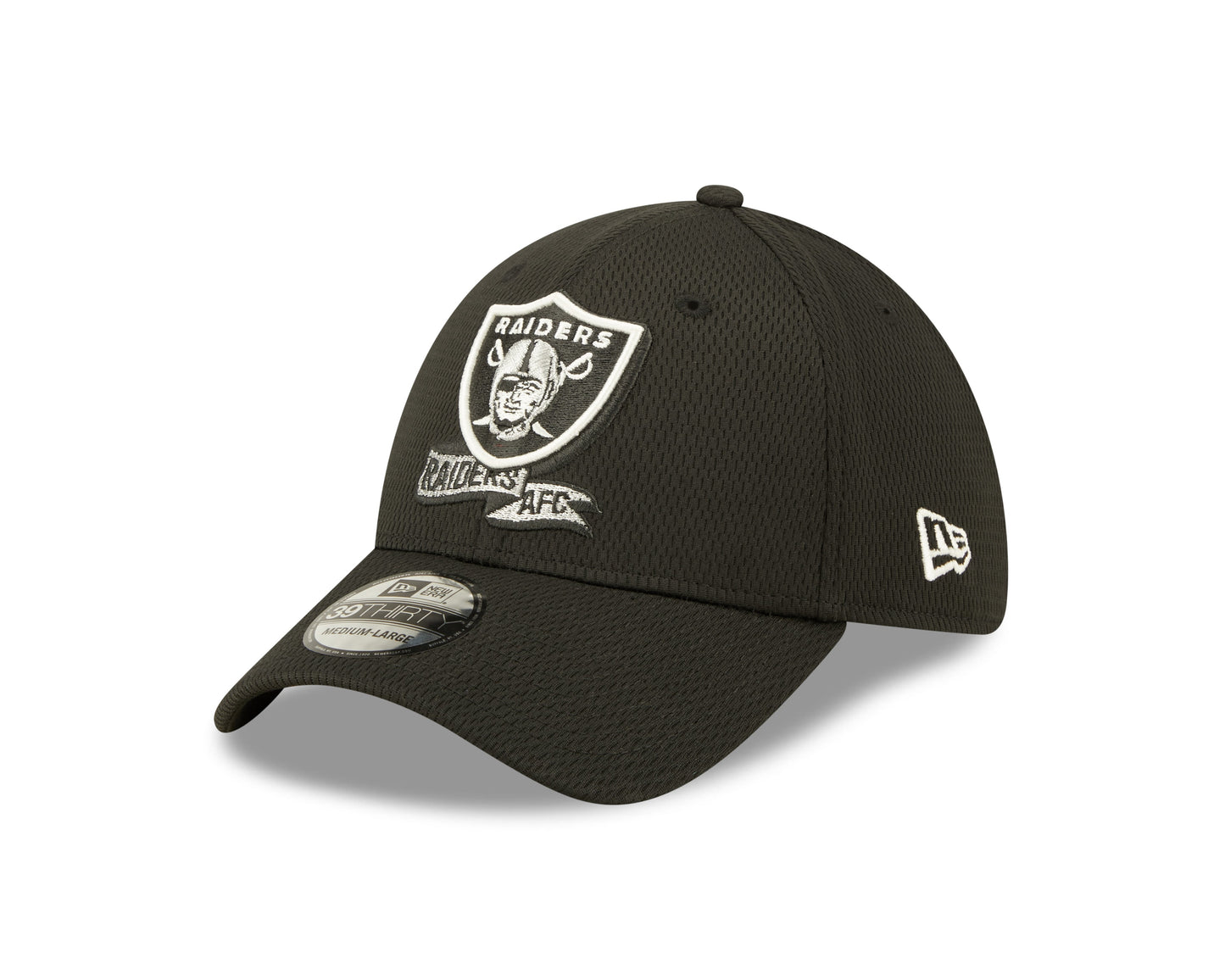 Men's Las Vegas Raiders New Era Black 2022 Sideline Coaches 39THIRTY Flex Hat