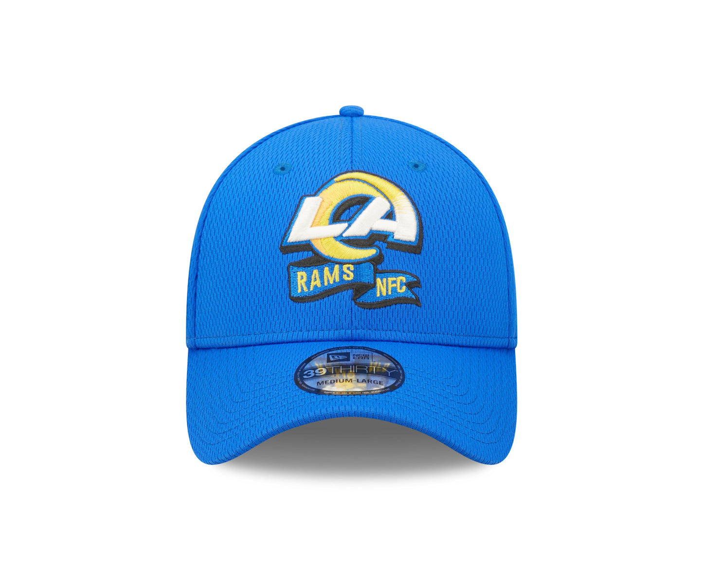 Men's Los Angeles Rams New Era Blue 2022 Sideline Coaches 39THIRTY Flex Hat