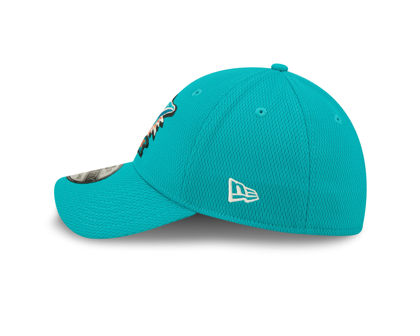 Men's Miami Dolphins New Era Aqua 2022 Sideline Coaches 39THIRTY Flex Hat