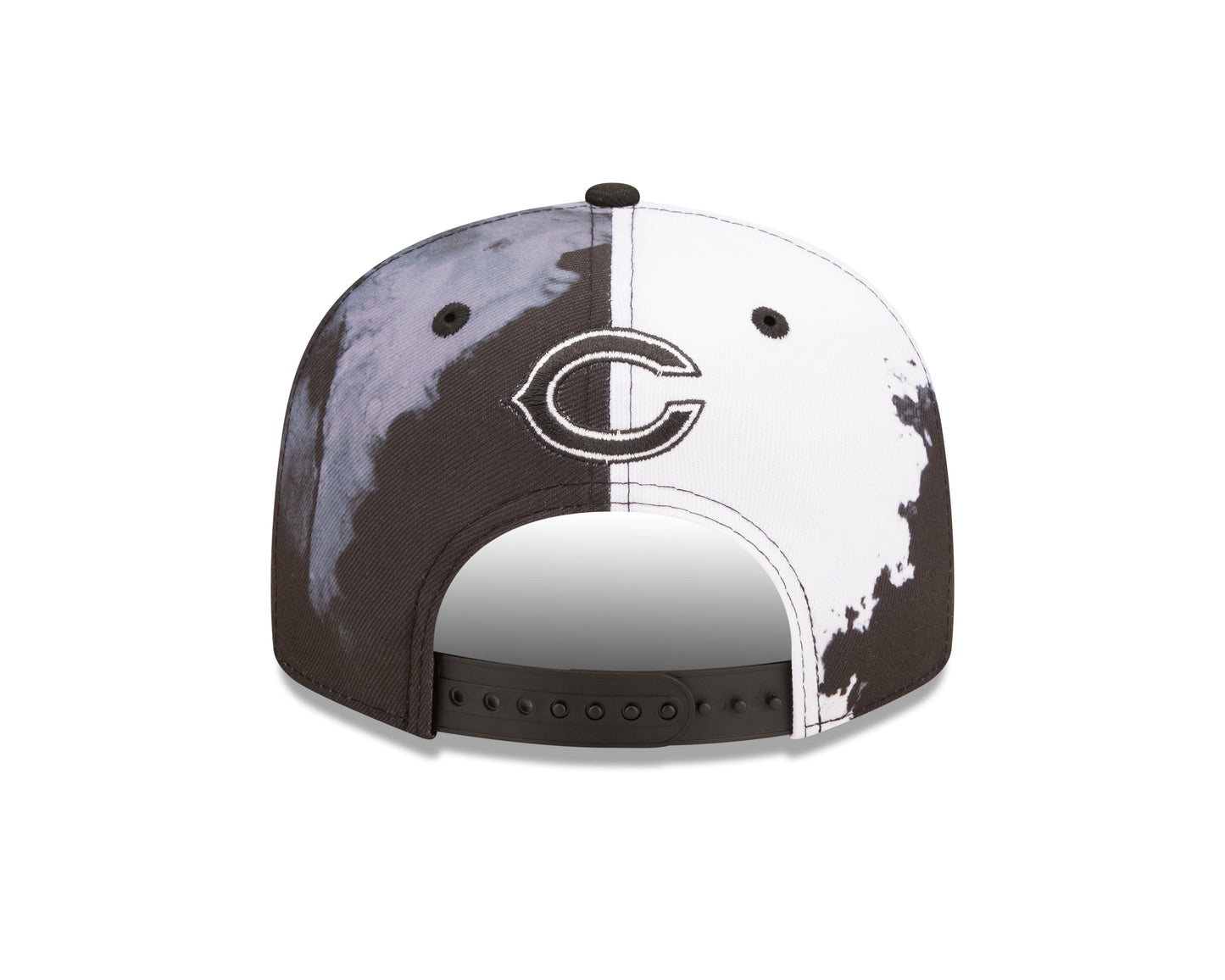 Men's Chicago Bears New Era Black Ink 2022 NFL Sideline Primary Logo 9FIFTY Snapback Adjustable Hat