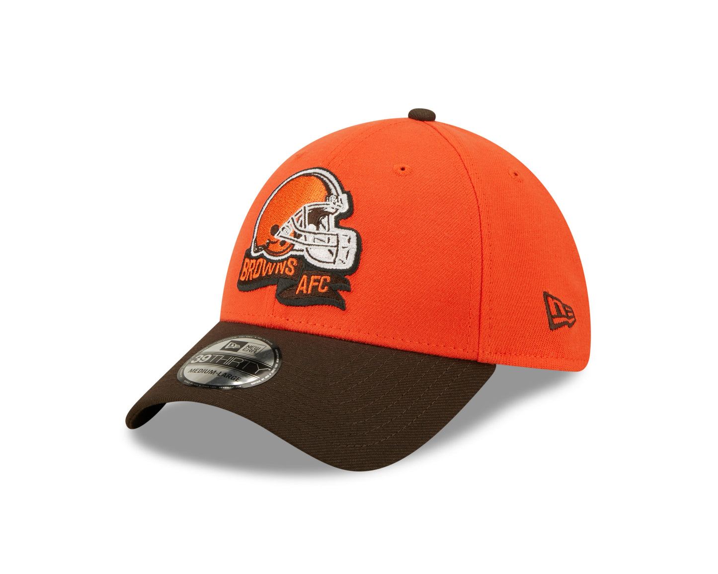 Men's Cleveland Browns New Era Orange/Brown 2022 Sideline 39THIRTY Flex Hat