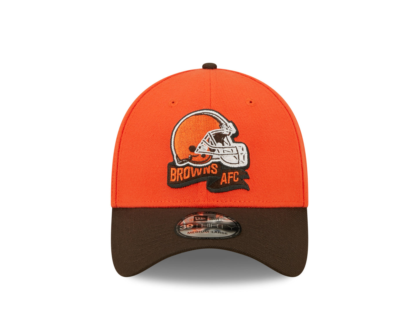 Men's Cleveland Browns New Era Orange/Brown 2022 Sideline 39THIRTY Flex Hat