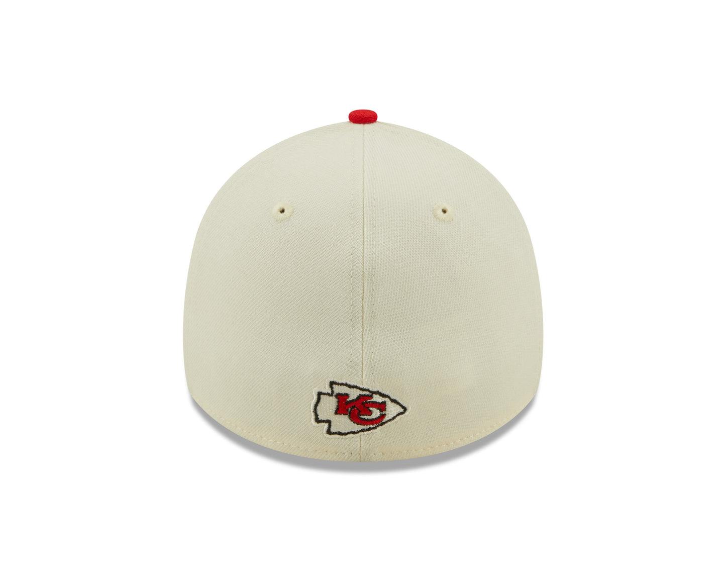 Men's Kansas City Chiefs New Era Cream/Red 2022 Sideline 39THIRTY Flex Hat