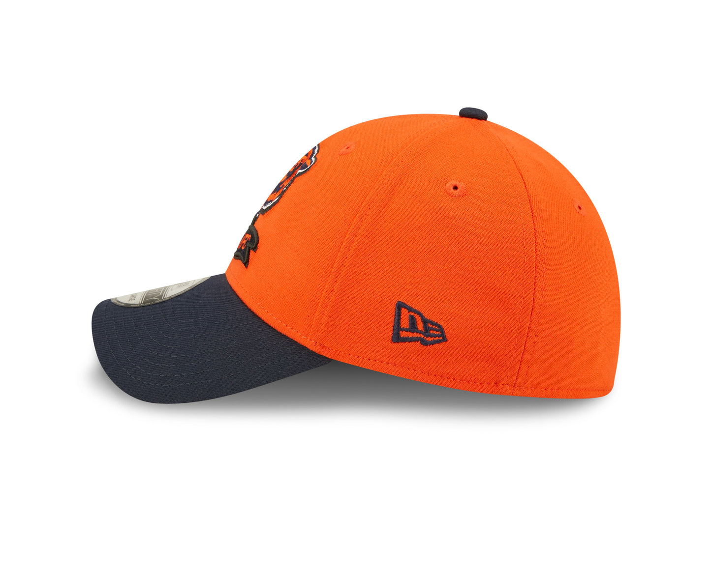 Men's Chicago Bears Mascot Logo New Era Orange/Navy 2022 Sideline 39THIRTY Flex Hat