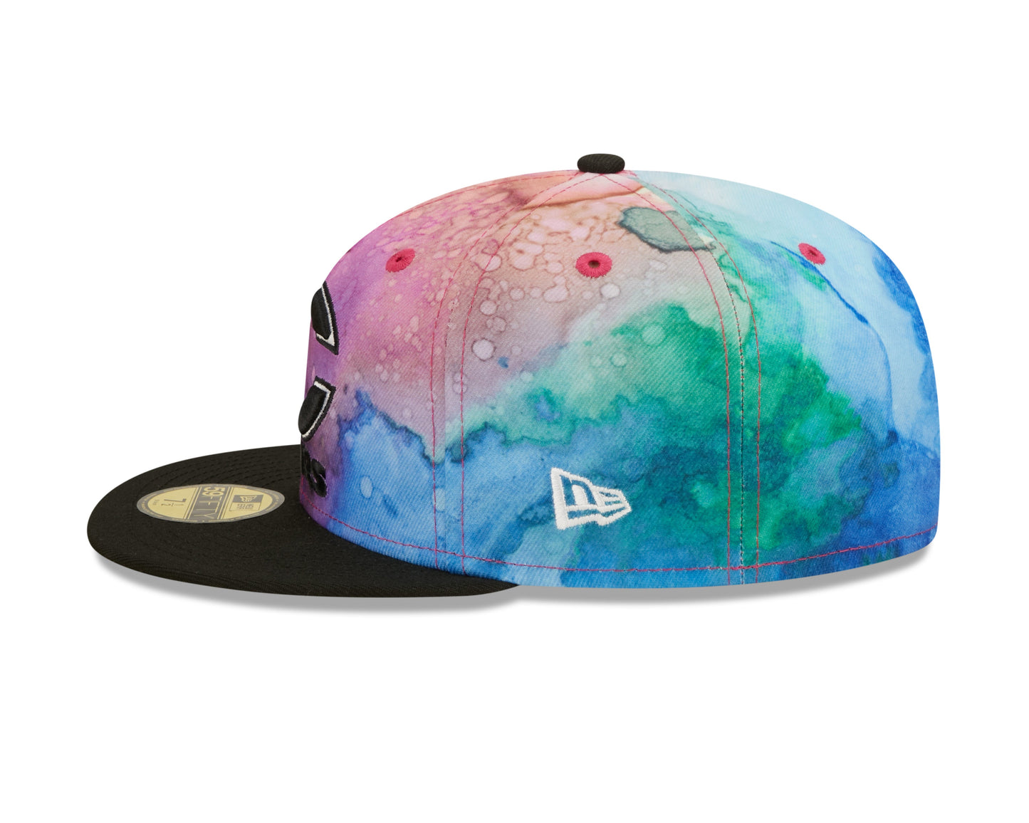 Men's Chicago Bears New Era 2022 Crucial Catch NFL Primary Logo Multi Color Ink 59FIFTY Fitted Hat